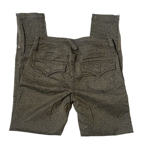 Joie Park Skinny Leopard Green Moto Cargo Ankle Fit Skinny Jeans Size 25 - Picture 5 of 16